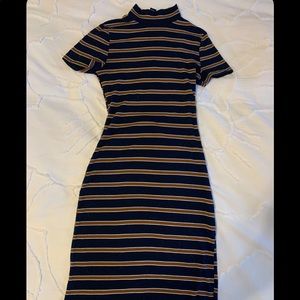 Mock neck dress